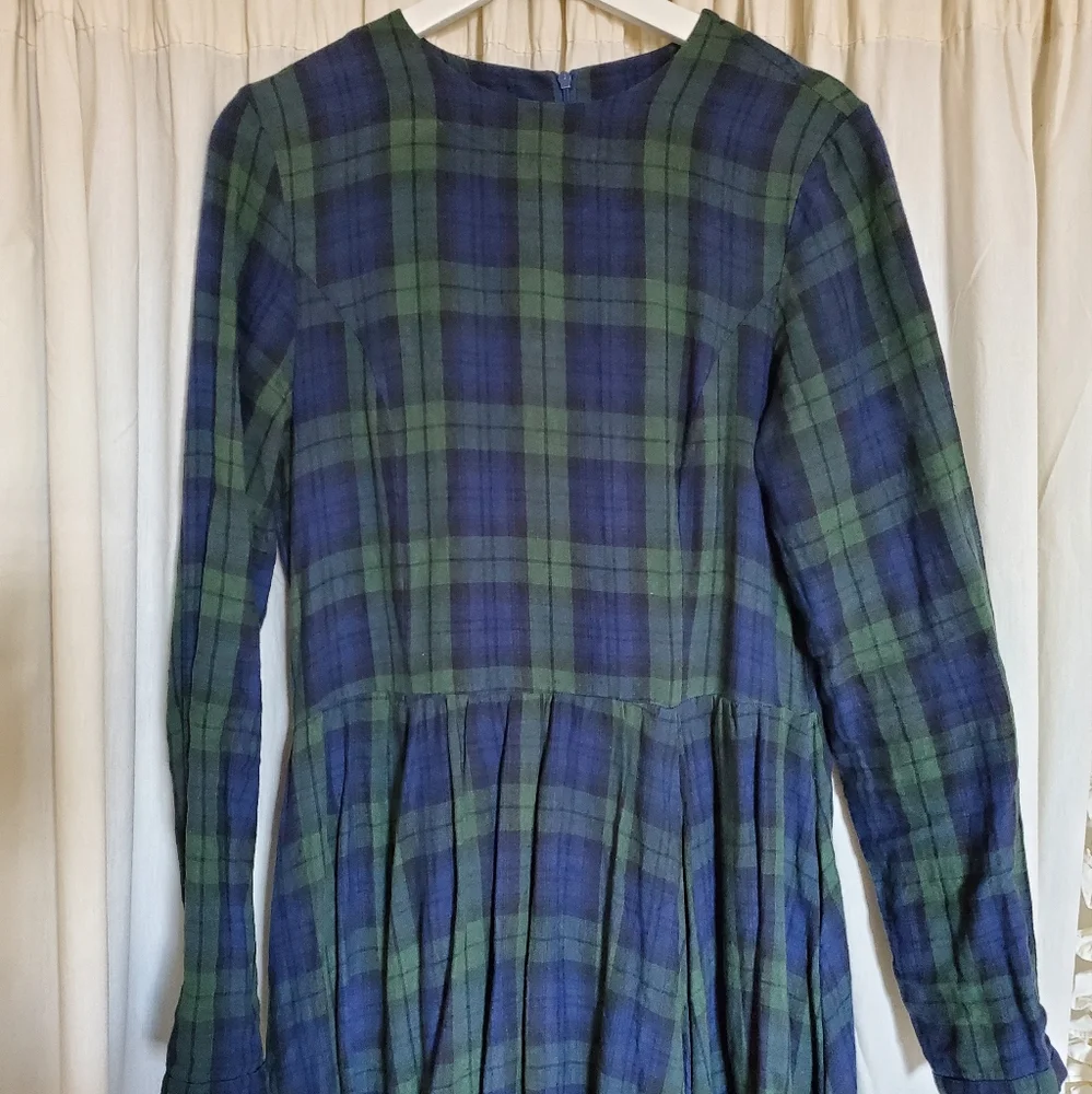 Son de Flor medium long sleeve tartan dress - Picture 6 of 7